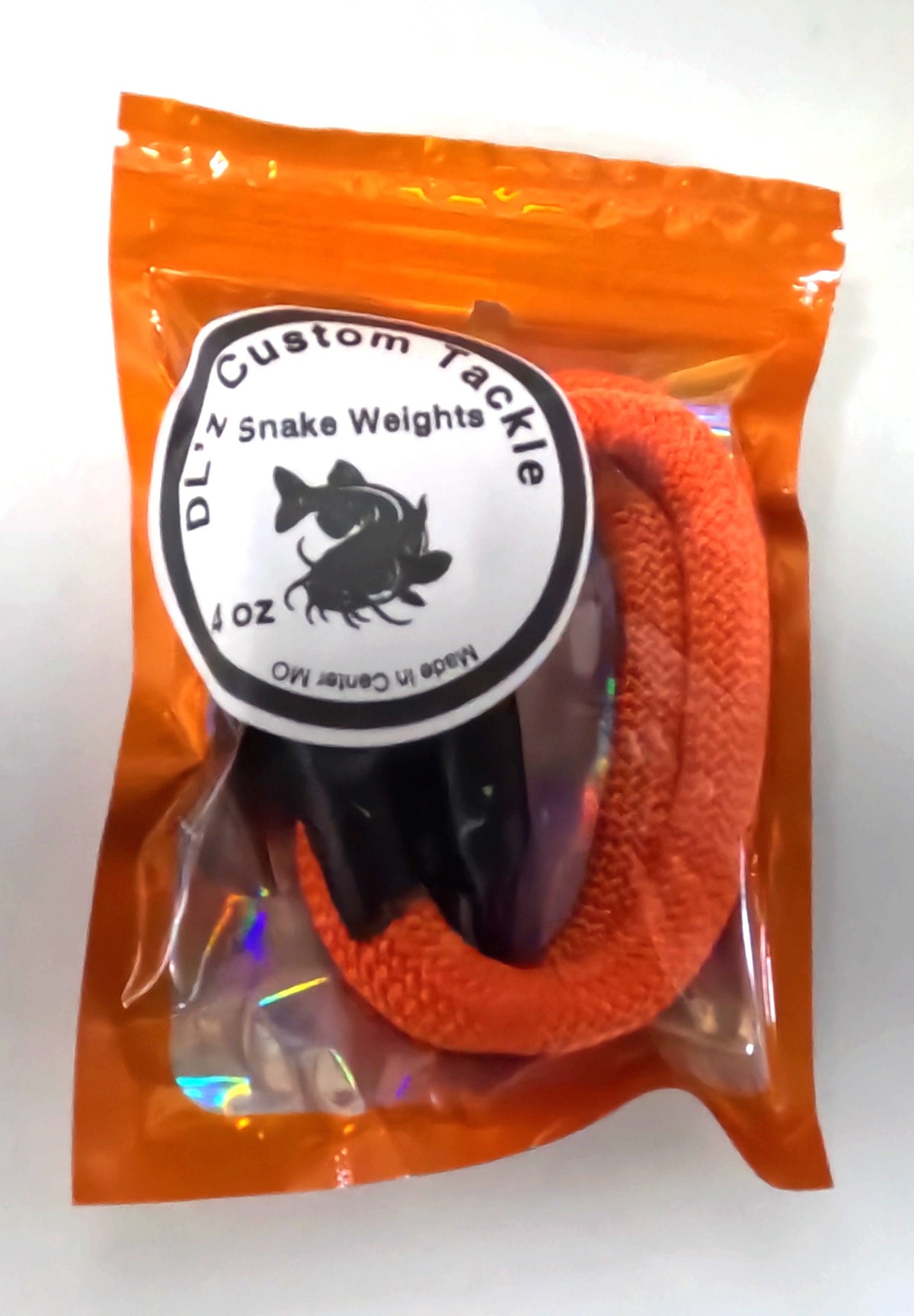 4 oz. Blaze Orange Snake Weight - 2 pack