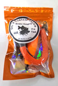 4oz. Blaze Orange Pre Tied Santee Copper style Snake Weight sinker rig. Sold 1 rig per package.