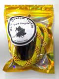 4 oz. Yellow/Red Speck Snake Weight - 2 pack