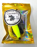 4oz. Yellow/Red Speckled Pre Tied Santee Copper style Snake Weight sinker rig. Sold 1 rig per package.