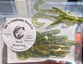 5 inch Brush Hog Bait Color - Gloden Watermelon 6 Pack