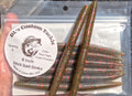 6 inch Stick Bait/Sinko Color - Red Flake Green Pumpkin 6 Pack