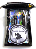 3 Pack Standard 3.74 inch Catfish Spooks - Color - Midnight Pattern
