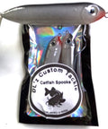 3 Pack Standard 3.74 inch Catfish Spooks - Color - Red Jaw Shad Pattern