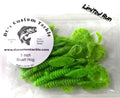 5 inch Brush Hog Bait Color - Zombie Green 6 Pack