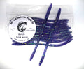 6 inch Trick Worm Bait Color - Cosmic Junebug - 10 Pack