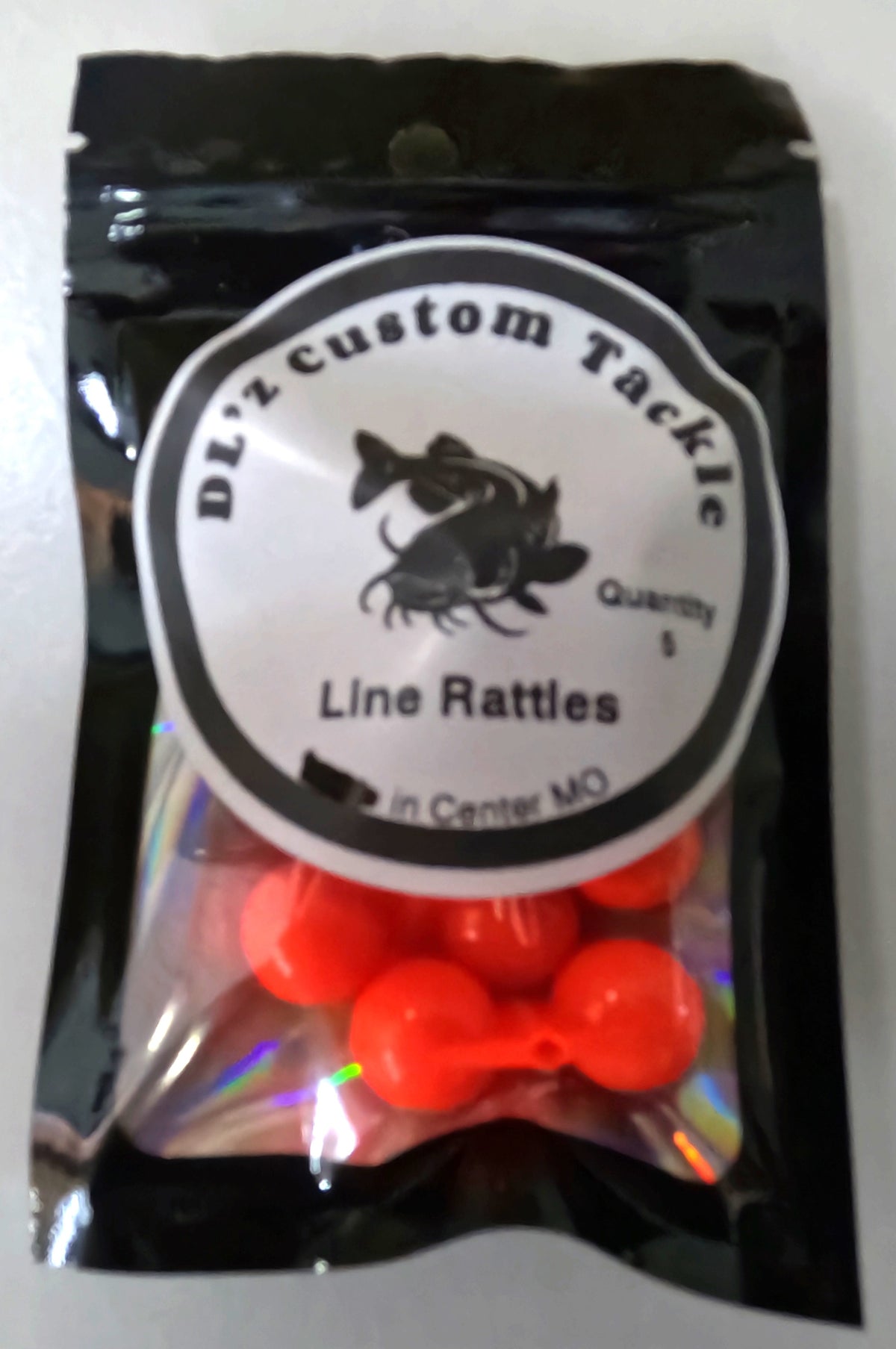 5 pack Orange Line Rattles